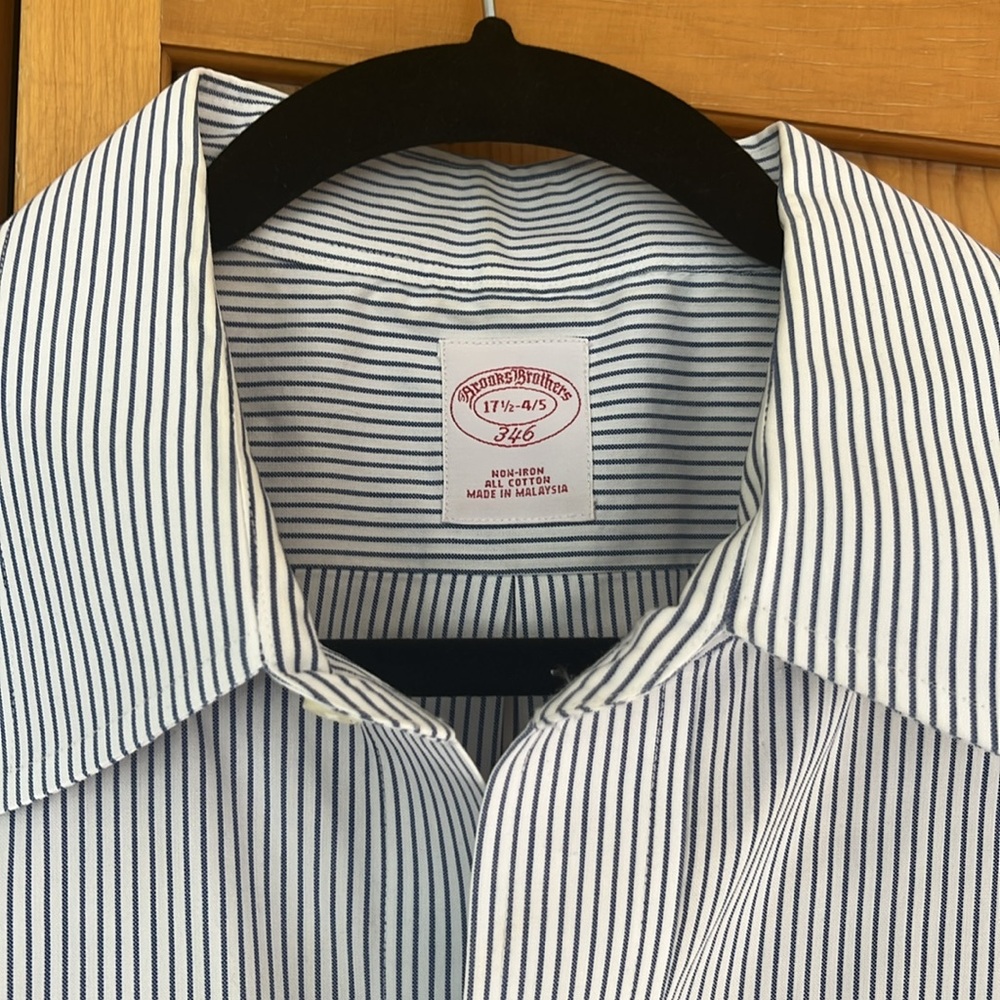 Brooks Brothers Light Blue Pinstripe Shirt